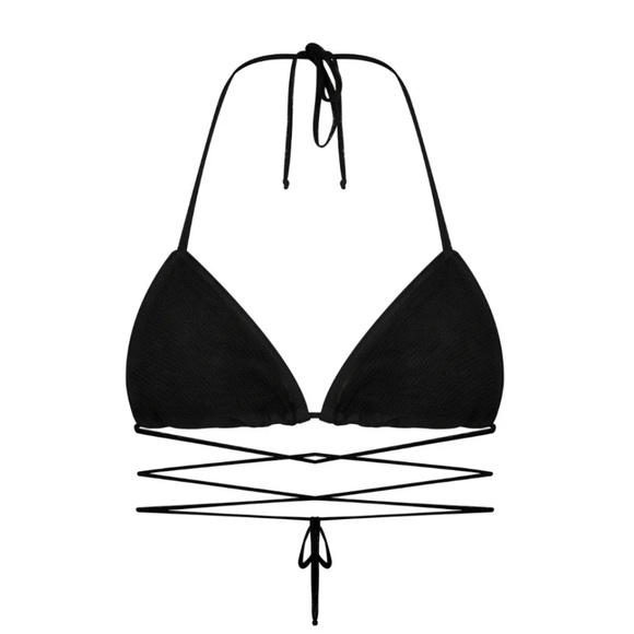 Brand new in bag with tags. MEDIUM black Better Tan Tan-through Kastani Top - Picture 2 of 4